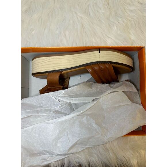 Miz Mooz Women's Valentine Sandals in Brandy Colored Leather Size 40 New in Box - Picture 14 of 16